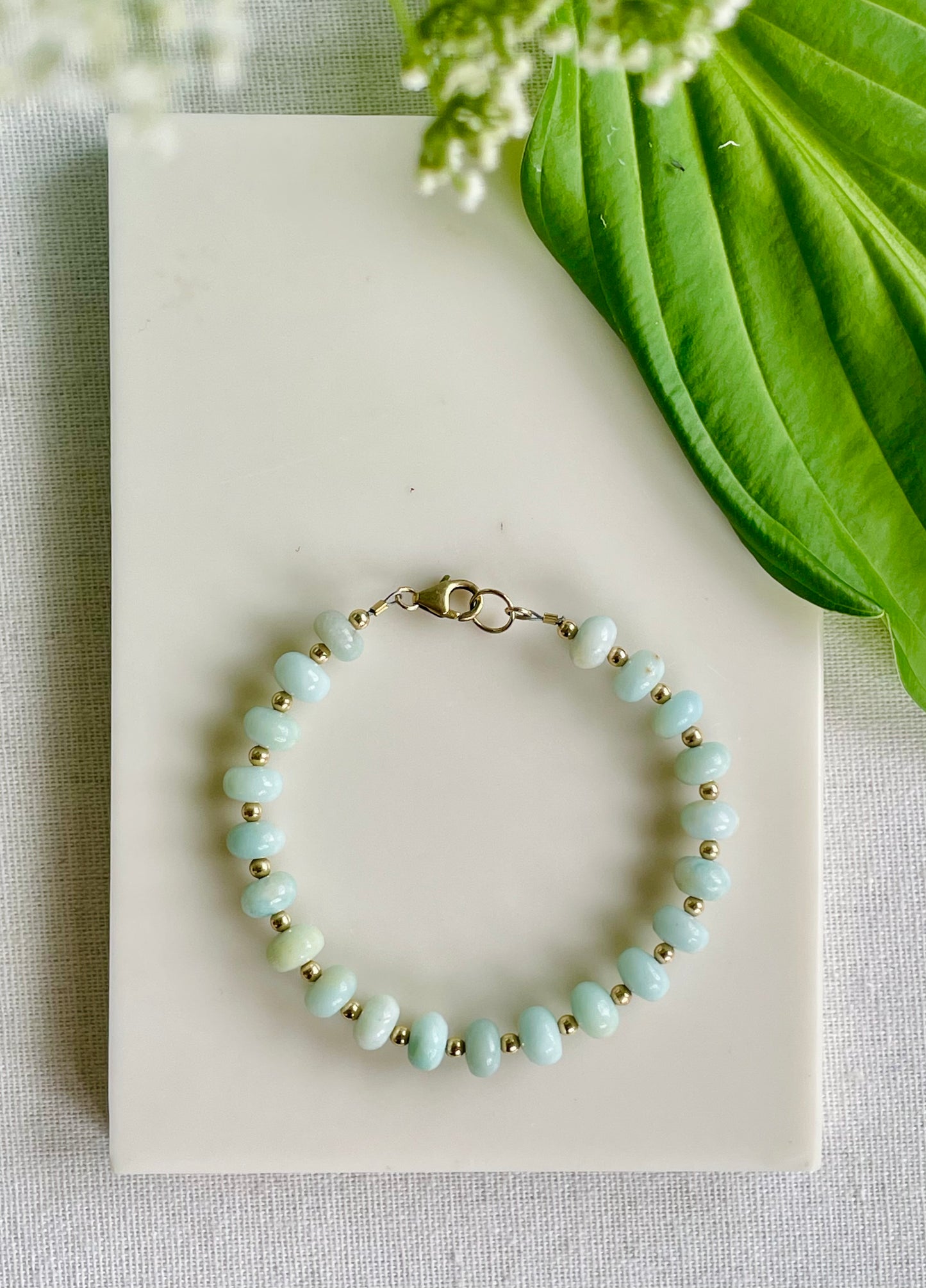 Amazonite Rondelle Bracelet