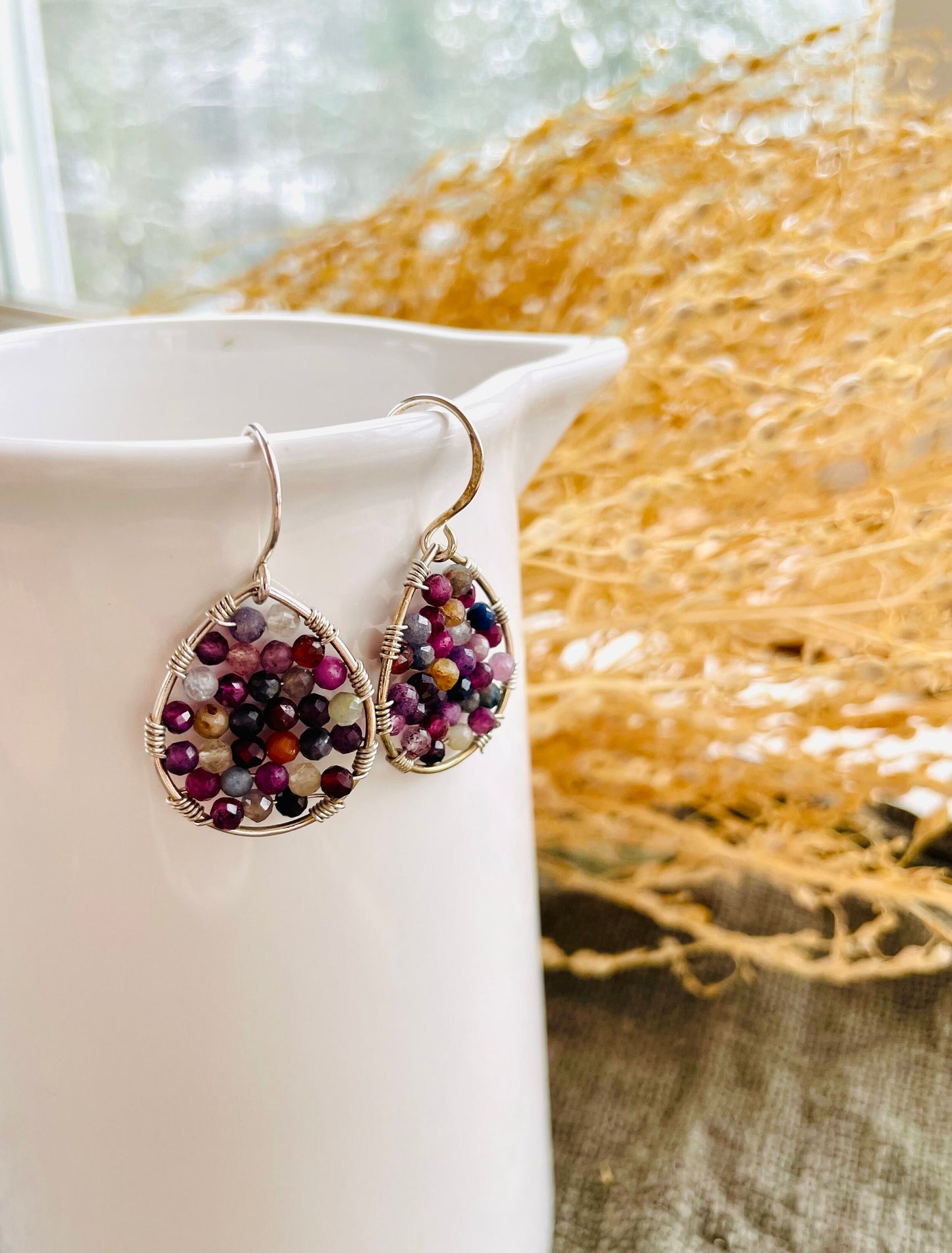 Mini Sapphire Teardrop Earrings