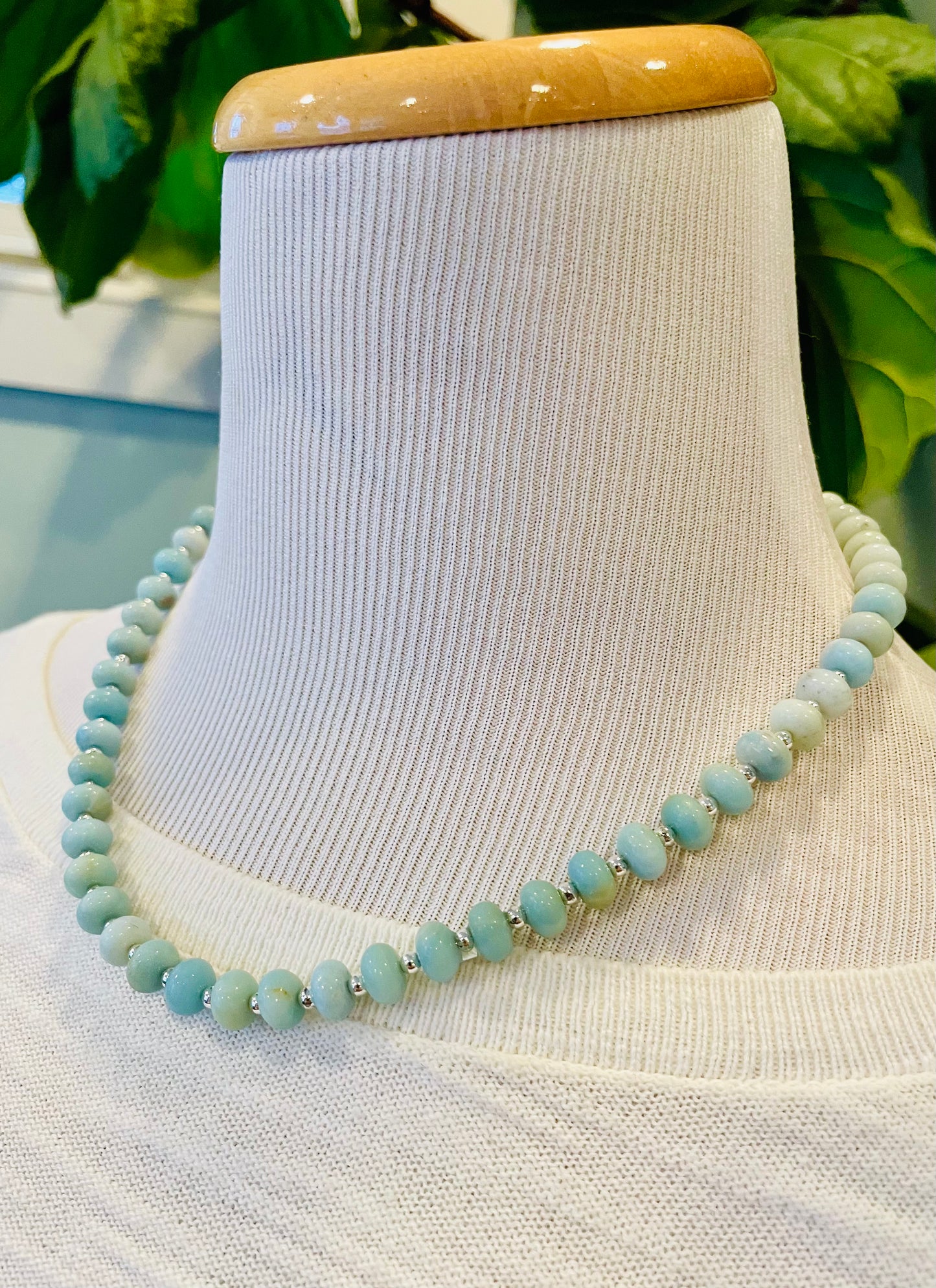 Amazonite Rondelle Necklace