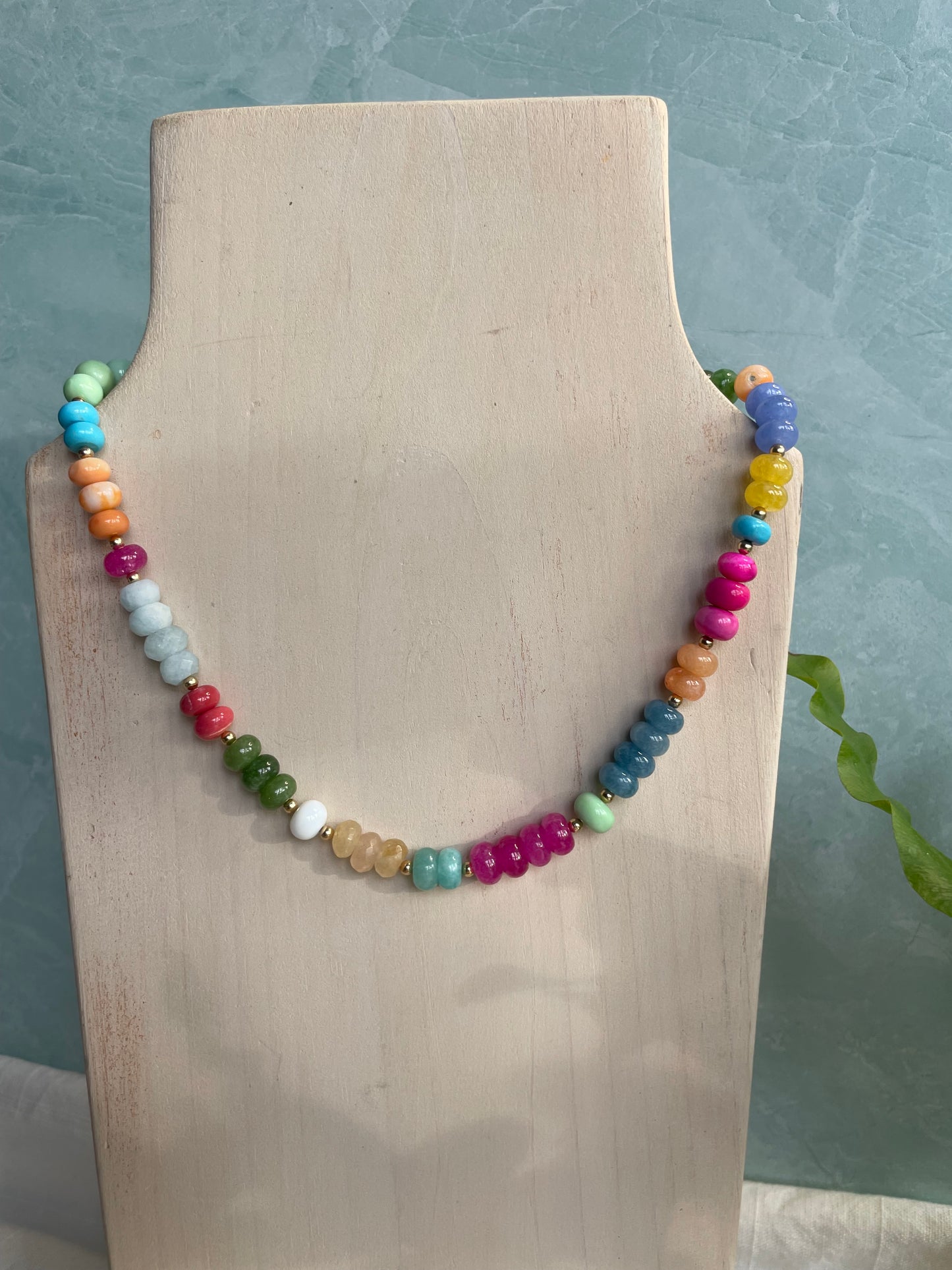 “Candy” Necklace in Bright Summer Colors