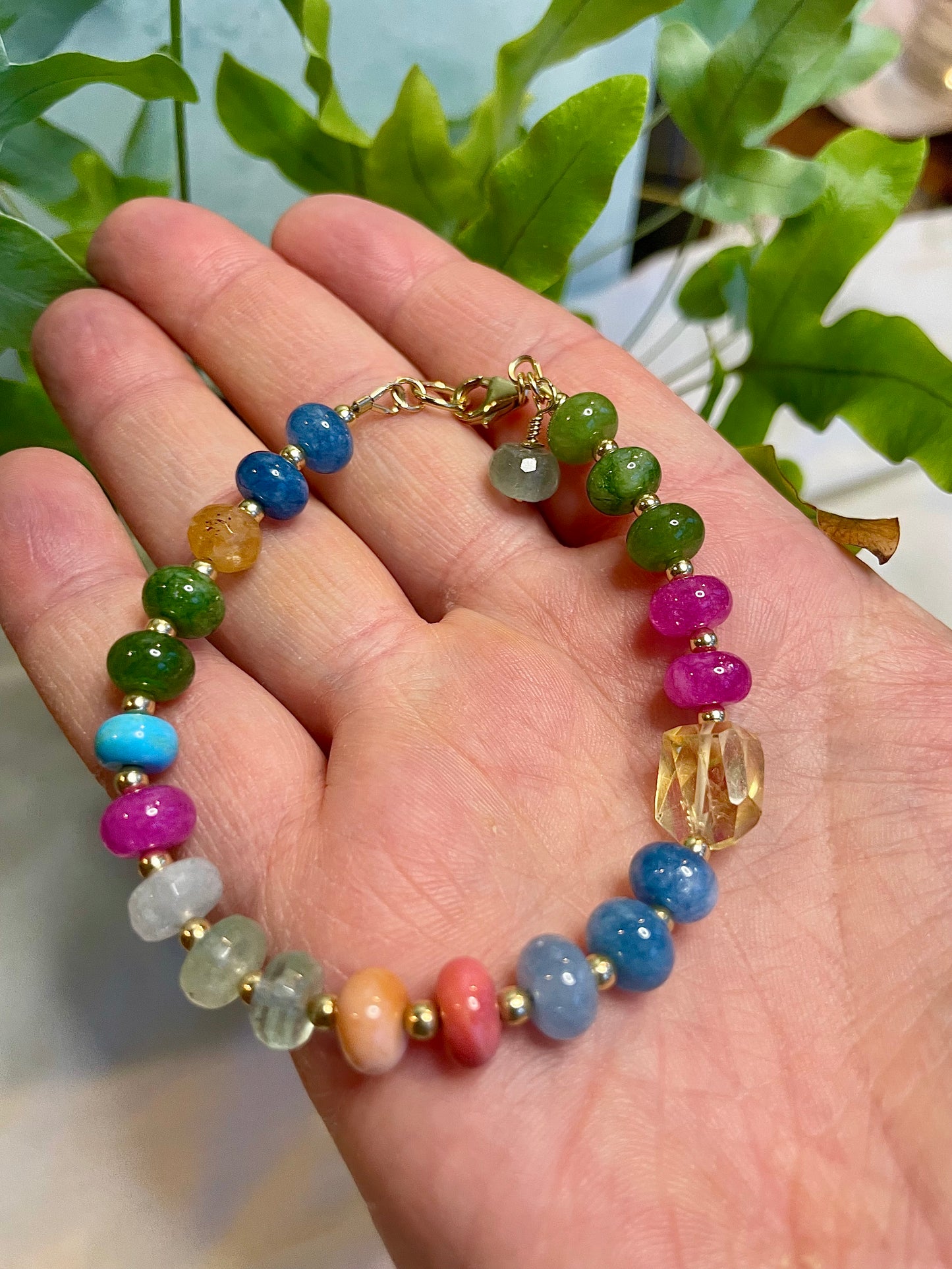 Mixed Gem Bracelet with Citrine