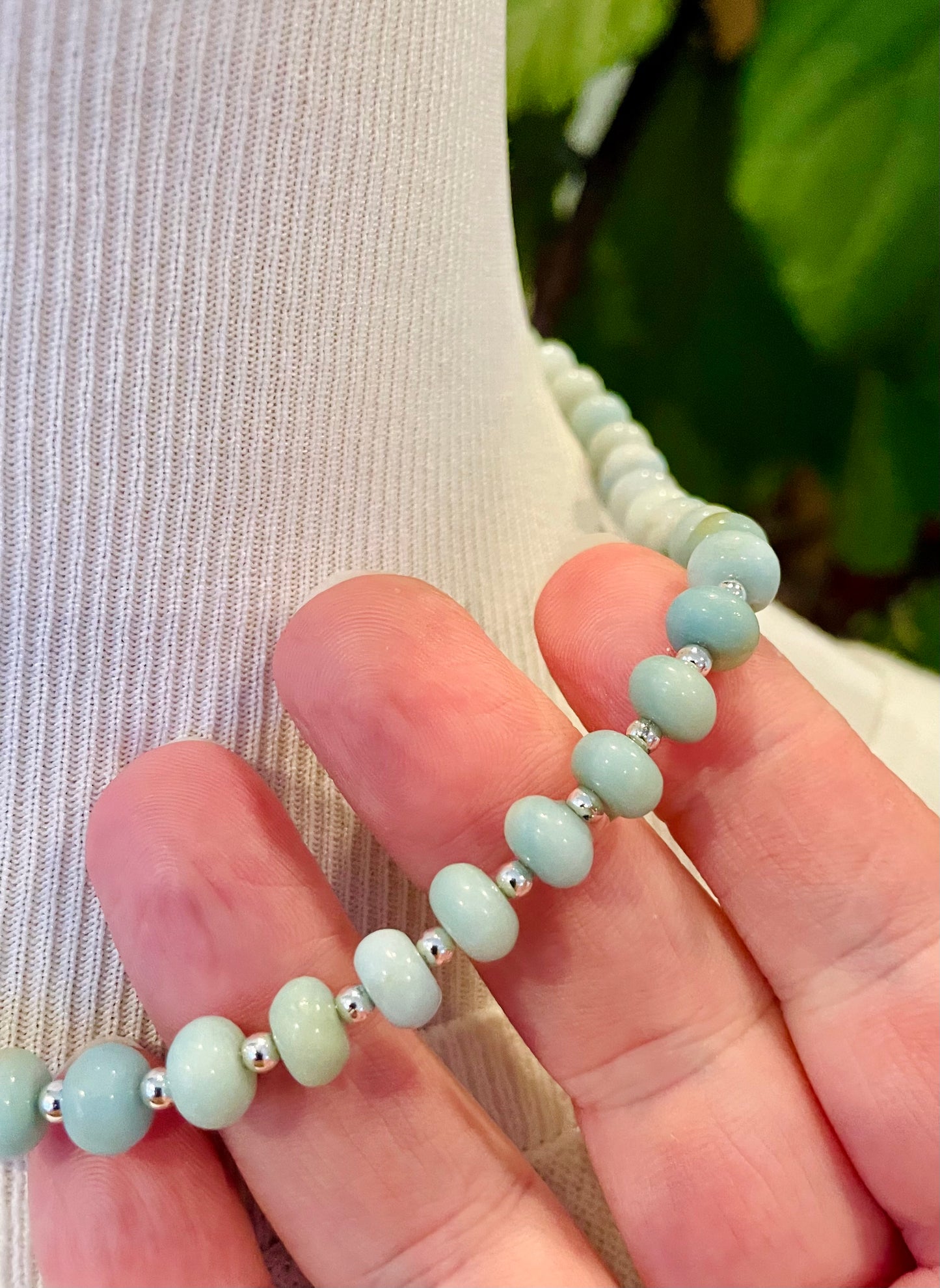 Amazonite Rondelle Necklace