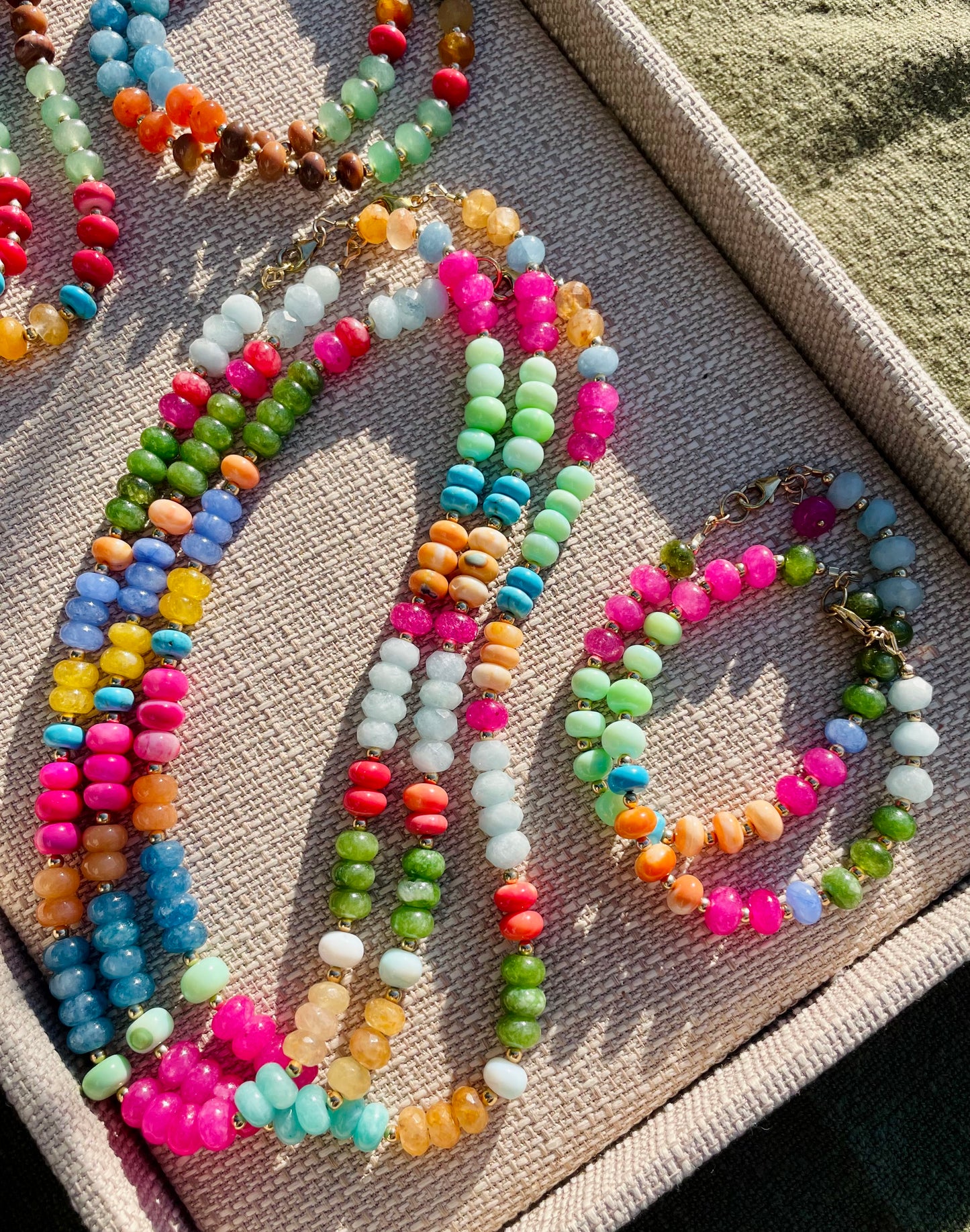“Candy” Necklace in Bright Summer Colors