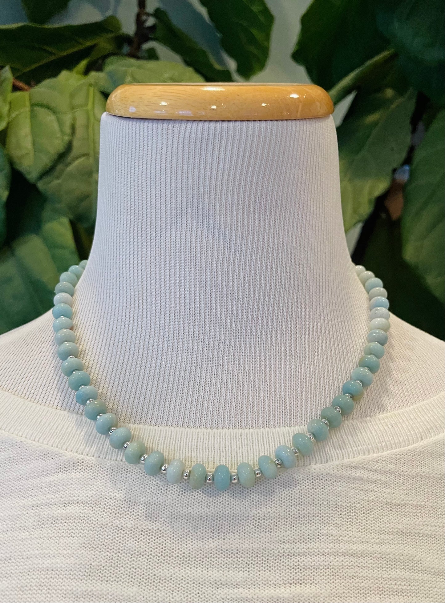 Amazonite Rondelle Necklace