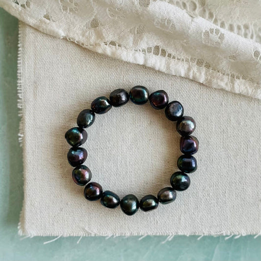 Black Pearl Stretch Bracelet