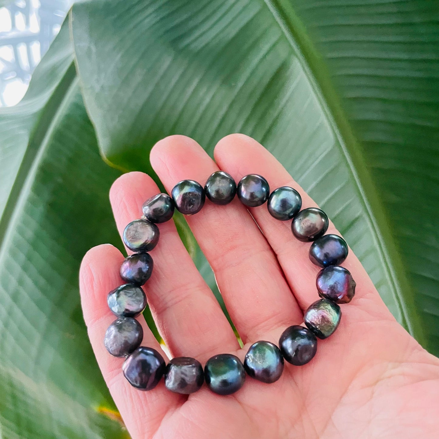 Black Pearl Stretch Bracelet