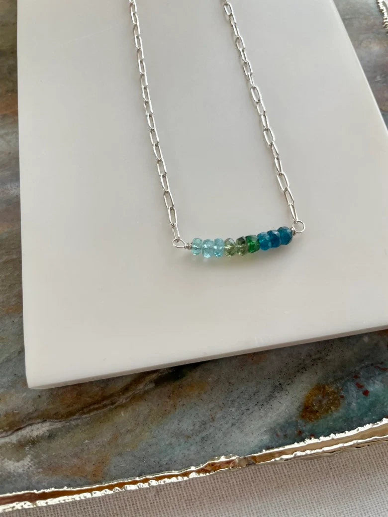 Apatite Bar Necklace