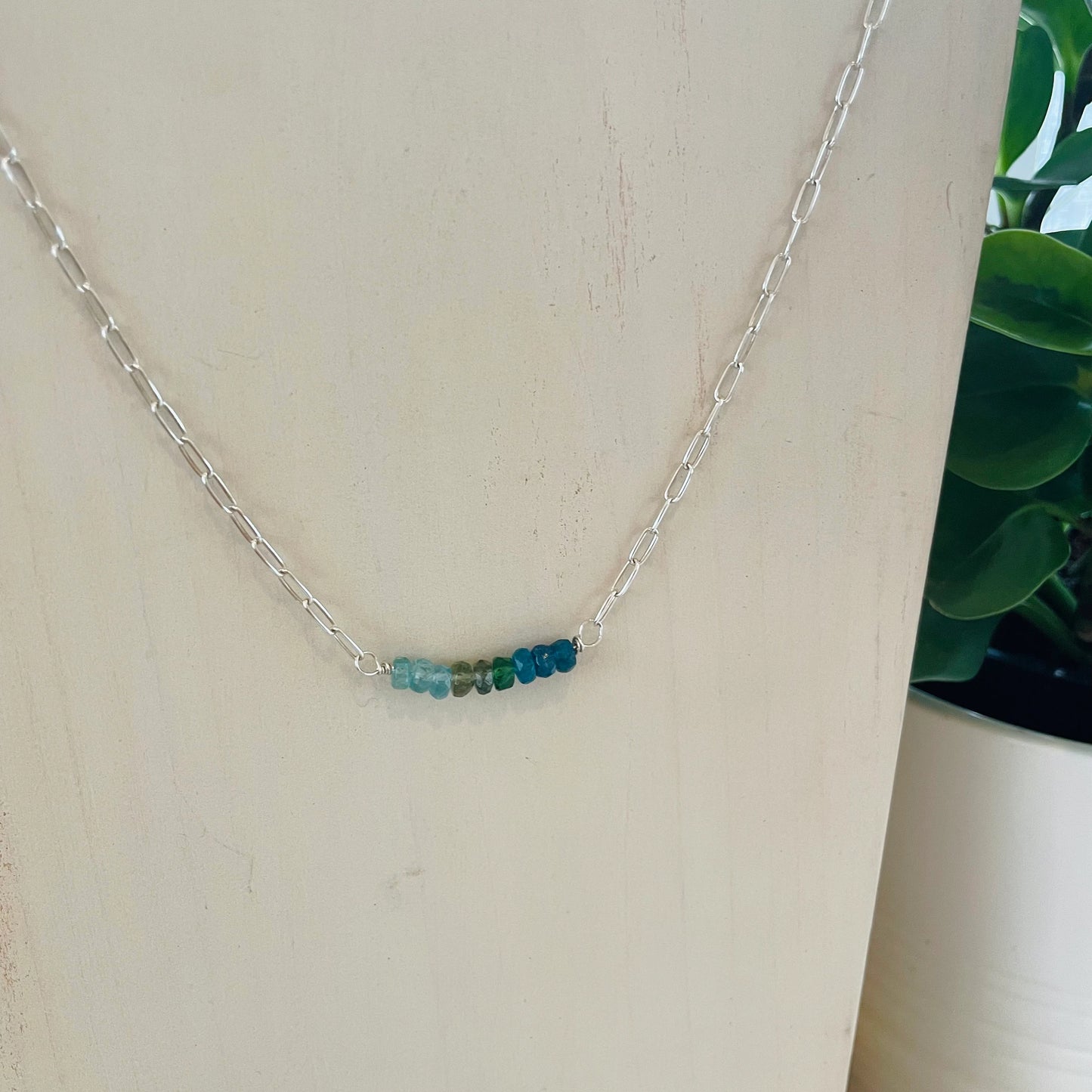 Apatite Bar Necklace