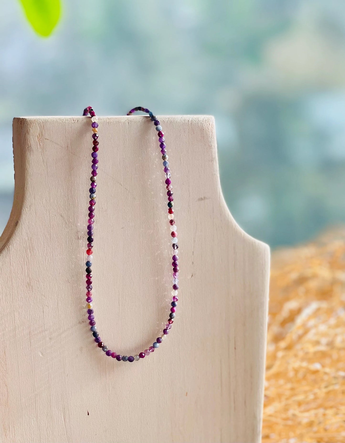 Delicate Faceted Gemstone Necklace